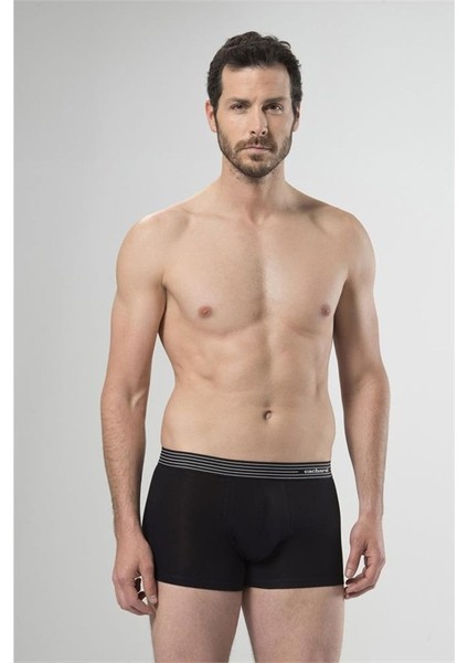 1320 Üçlü Boxer - Beyaz/Siyah/Gri Melanj