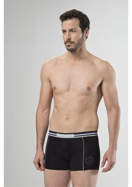 1323 Ikili Boxer - Beyaz/Siyah
