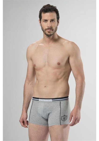 1323 Ikili Boxer - Siyah/Gri Melanj