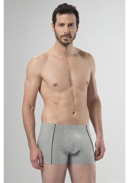 1324 Ikili Boxer - Gri/Siyah