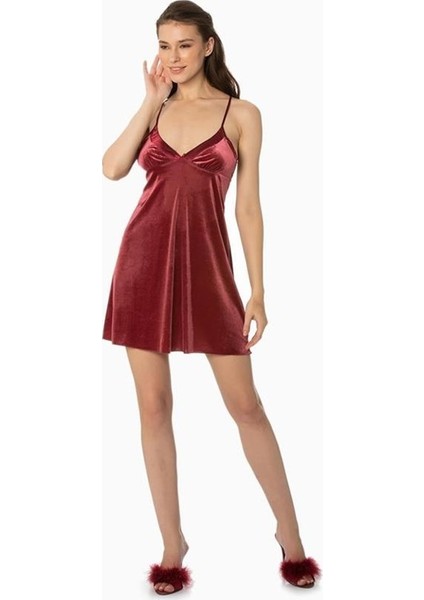 4040 Gecelik Sabahlık Takım - Bordo modelleri