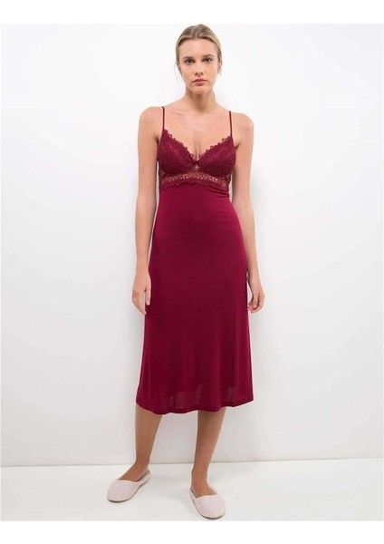 5045 Penye Altılı Takım - Bordo