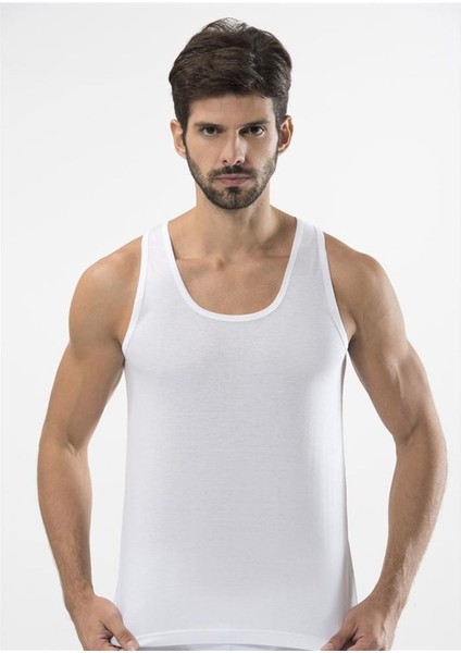 180 Modal Erkek Atlet - Beyaz