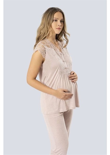 3294 Lohusa Pijama Takımı - Pudra fiyatları