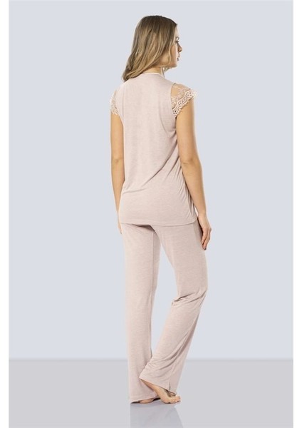 3294 Lohusa Pijama Takımı - Pudra modelleri