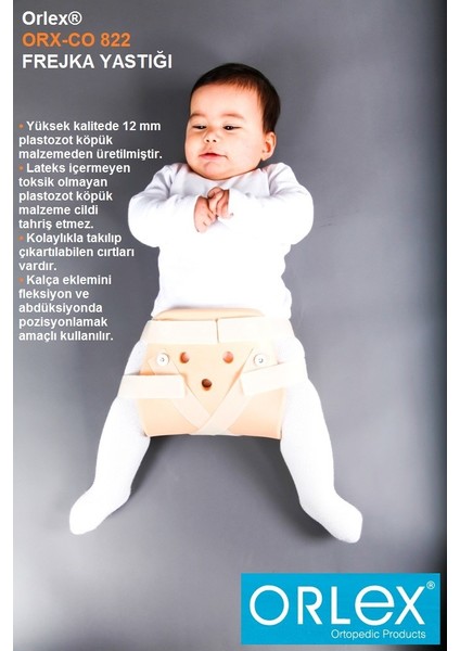 Orx-Co 822 FREJKA Yastığı -Kalça Eklemini Fleksiyon ve Abdüksiyonda Pozisyonlamak Amaçlı Kullanılır.