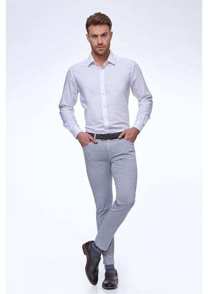 Slim Fit 5 Cep Açık Gri Yazlık Pantolon fiyatları