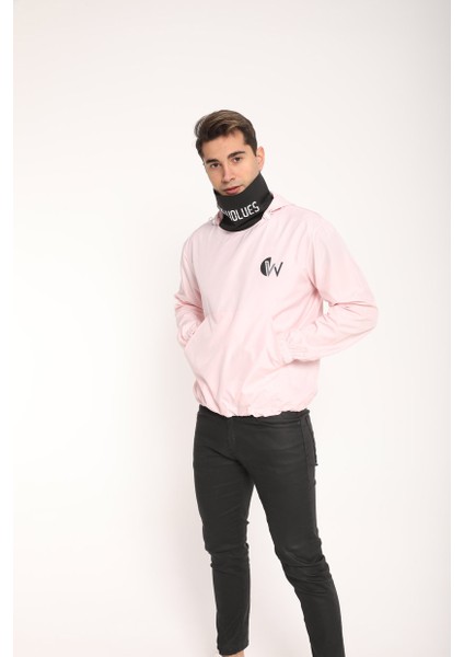 Snood Yaka Toz Pembesi Kapüşonlu Erkek Sweatshirt fiyatları