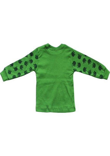 Kurbağa Figürlü / Baskılı 3-4-5-6 Yaş Çocuk Pijama Takımı