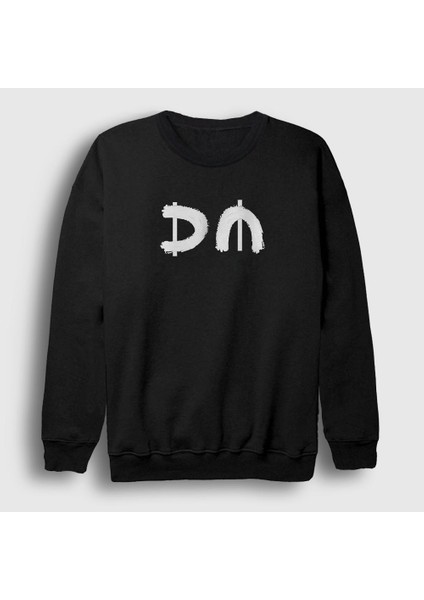 Unisex Siyah DM V2 Depeche Mode Sweatshirt