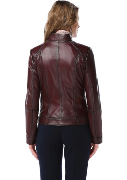 YB-2028 Deri Kadın Mont modelleri