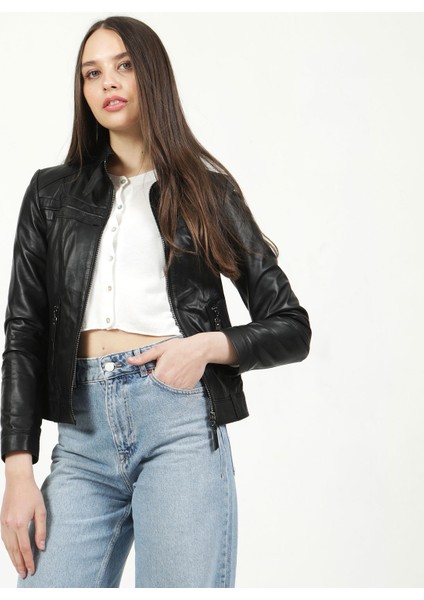 YB-2028 Deri Kadın Mont fırsatları