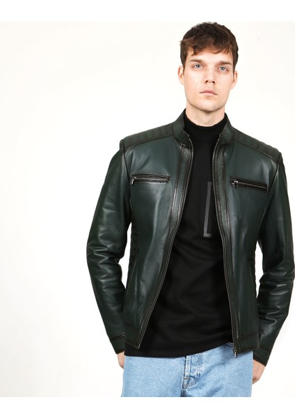 E-1055/A Gerçek Deri Erkek Mont