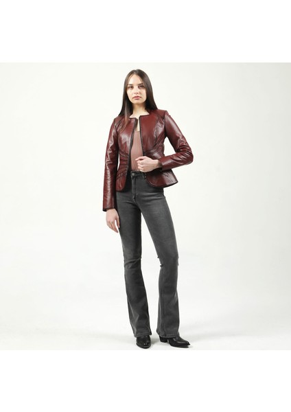 YB-2157 Deri Kadın Mont fırsatları