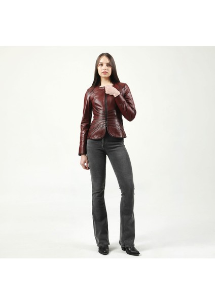 YB-2157 Deri Kadın Mont indirimleri