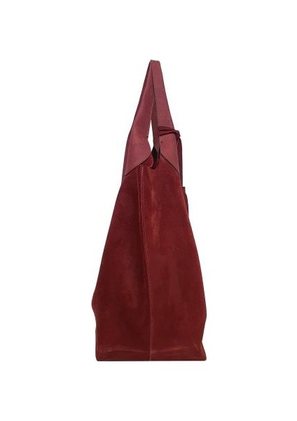 Kadın Deri Süet El/omuz Çantası Bordo YC011969HSD06 modelleri
