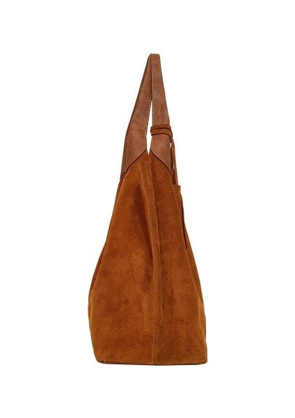 Kadın Deri Süet El/omuz Çantası Taba YC011969HSD04
