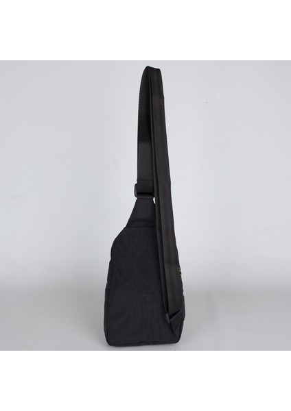 4924 USB Girişli Çift Taraf Askılı Göğüs Çantası Bodybag Siyah