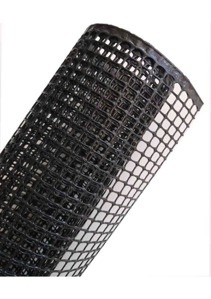 100X50 cm Siyah Plastik Kanvas Büyük Delikli