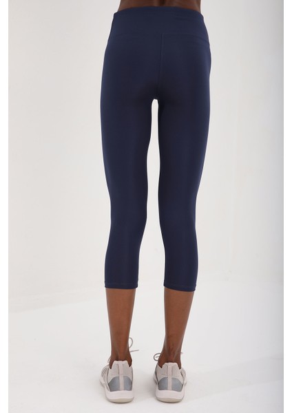 İndigo Yüksek Bel Toparlayıcı Çapraz Sırt Detaylı Slim Fit Kadın Tayt Takım - 95283 fırsatları