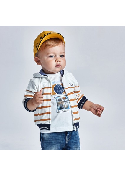 Erkek Bebek Baskılı Kısa Kol Tişört 1003