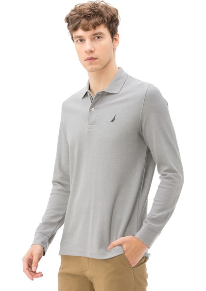 Nautıca Erkek Slim Fit Gri Polo modelleri