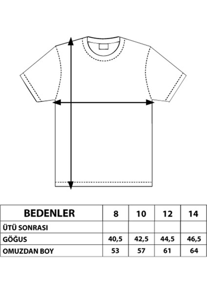 Erkek Çocuk Baskılı Kolları Şerit Detaylı T-Shirt