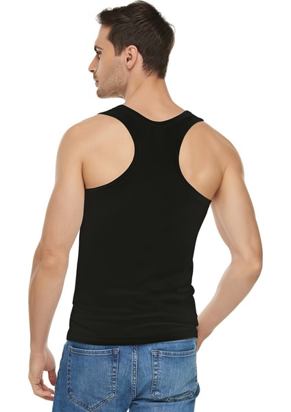 6 Adet Siyah Renk Elastan Spor Atlet