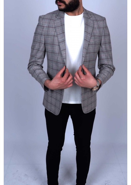 Slimfit Sivri Yaka Drop 6 Ceket