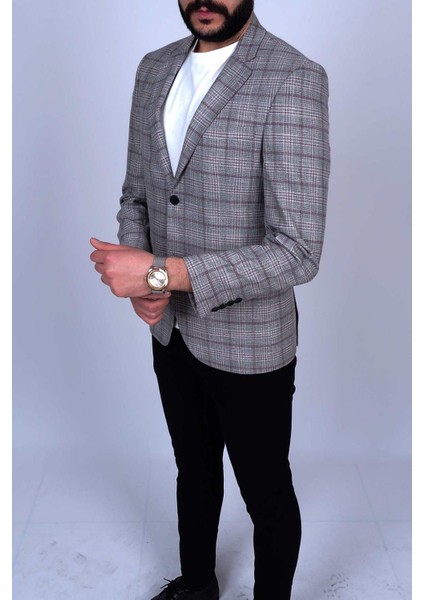 Slimfit Sivri Yaka Drop 6 Ceket