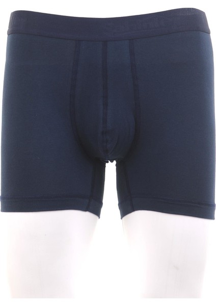 ME031 Lacivert Erkek 4 Adet Likralı Boxer