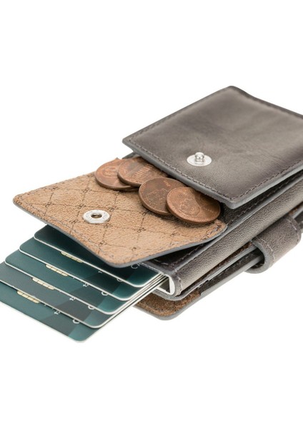 Terry Coin Kartlık Cüzdan TN18EF Gri Rfıd
