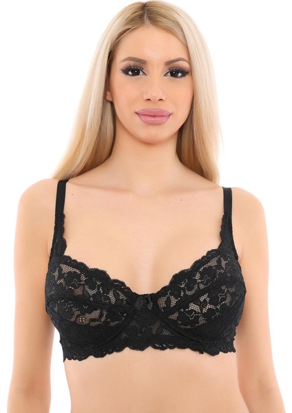SB200 B Cup Balenli Dantelli Toparlayıcı Sütyen