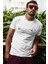 İstanbul Galata Illüstrasyon Baskılı Pamuklu Bisiklet Yaka Erkek T-Shirt 2