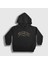 Unisex Çocuk Siyah Logo Eagles Kapüşonlu Sweatshirt 1