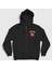 Unisex Siyah Skull Exodus Fermuarlı Kapüşonlu Sweatshirt 1