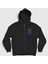 Unisex Siyah Sub Zero V3 Mortal Kombat Fermuarlı Kapüşonlu Sweatshirt 1
