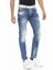 CD669 Kalın Dikiş Detaylı Straight Fit Jeans 3