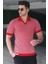 Kırmızı Polo Yaka Erkek Tişört 5077 1