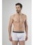 1320 Üçlü Boxer - Beyaz/Siyah/Gri Melanj 1