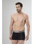 1323 Ikili Boxer - Beyaz/Siyah 2