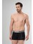 1323 Ikili Boxer - Siyah/Gri Melanj 2