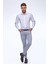 Slim Fit 5 Cep Açık Gri Yazlık Pantolon 2