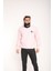 Snood Yaka Toz Pembesi Kapüşonlu Erkek Sweatshirt 3
