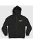 Unisex Siyah Retro Deftones Fermuarlı Kapüşonlu Sweatshirt 1