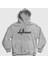 Unisex Gri Logo Deftones Kapüşonlu Sweatshirt 1