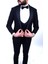 Slimfit Şal Yaka Damatlık Takım Ceket - Yelek - Pantolon - Gömlek - Papyon 1