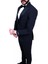 Slimfit Sivri Yaka Damatlık Takım Ceket - Yelek - Pantolon - Gömlek - Papyon 3