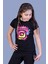 Kız Çocuk Renkli Instagram Baskılı T-Shirt 1
