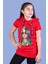 Kız Çocuk Billie Eilish Baskılı Kapüşonlu T-Shirt 1